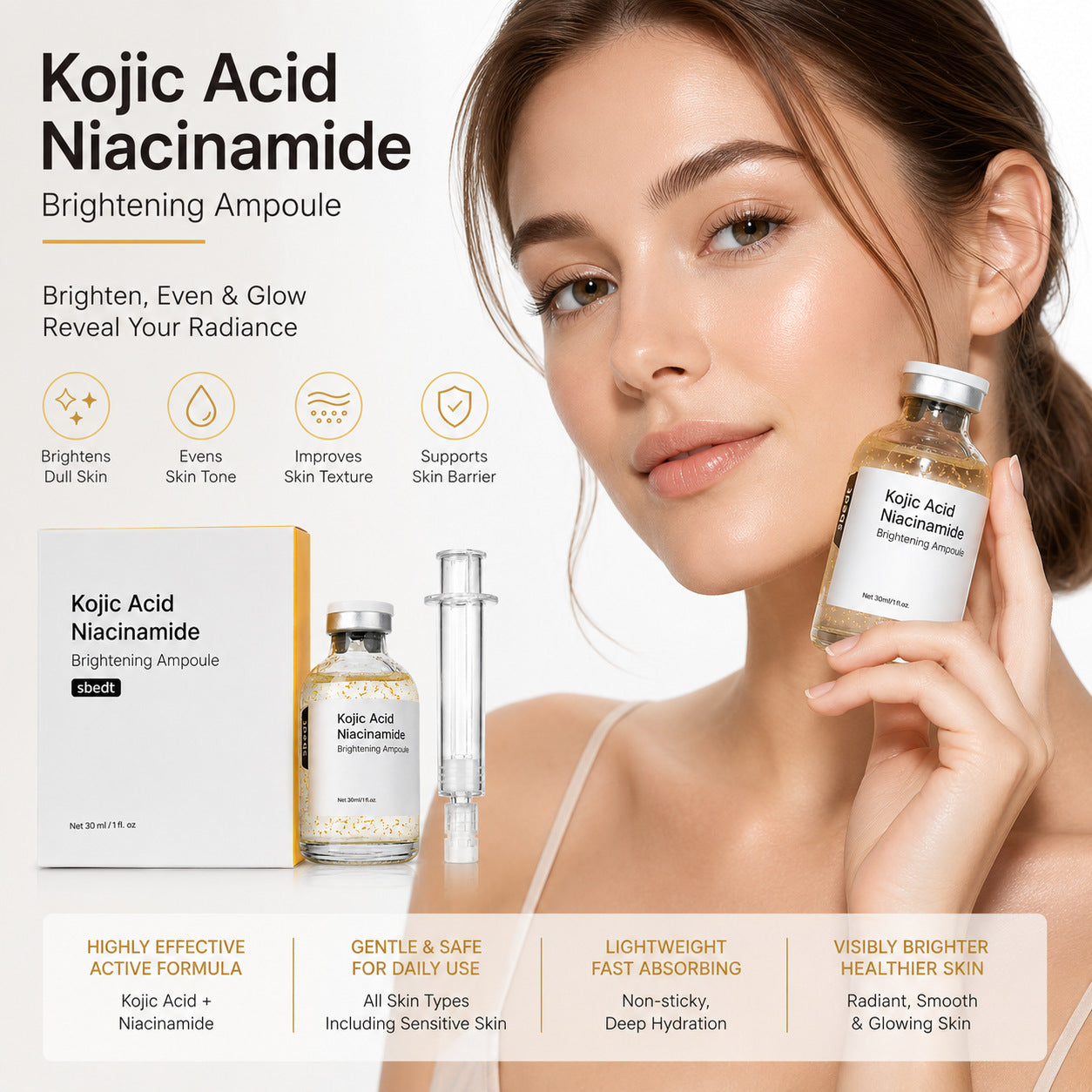 Kojic Acid Niacinamide Ampoule Essence
