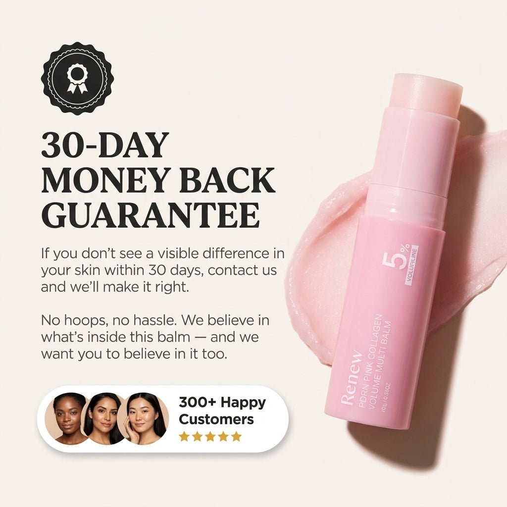 Renew 5% | PDRN Pink Collagen Multi Balm Stick for Face, Neck and Lips
