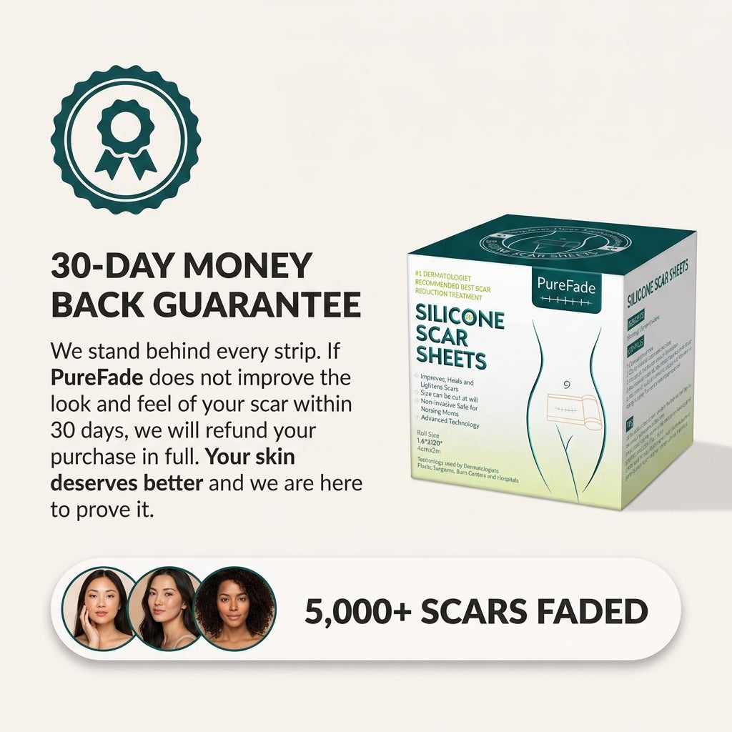 PureFade Silicone Scar Strip Sheets