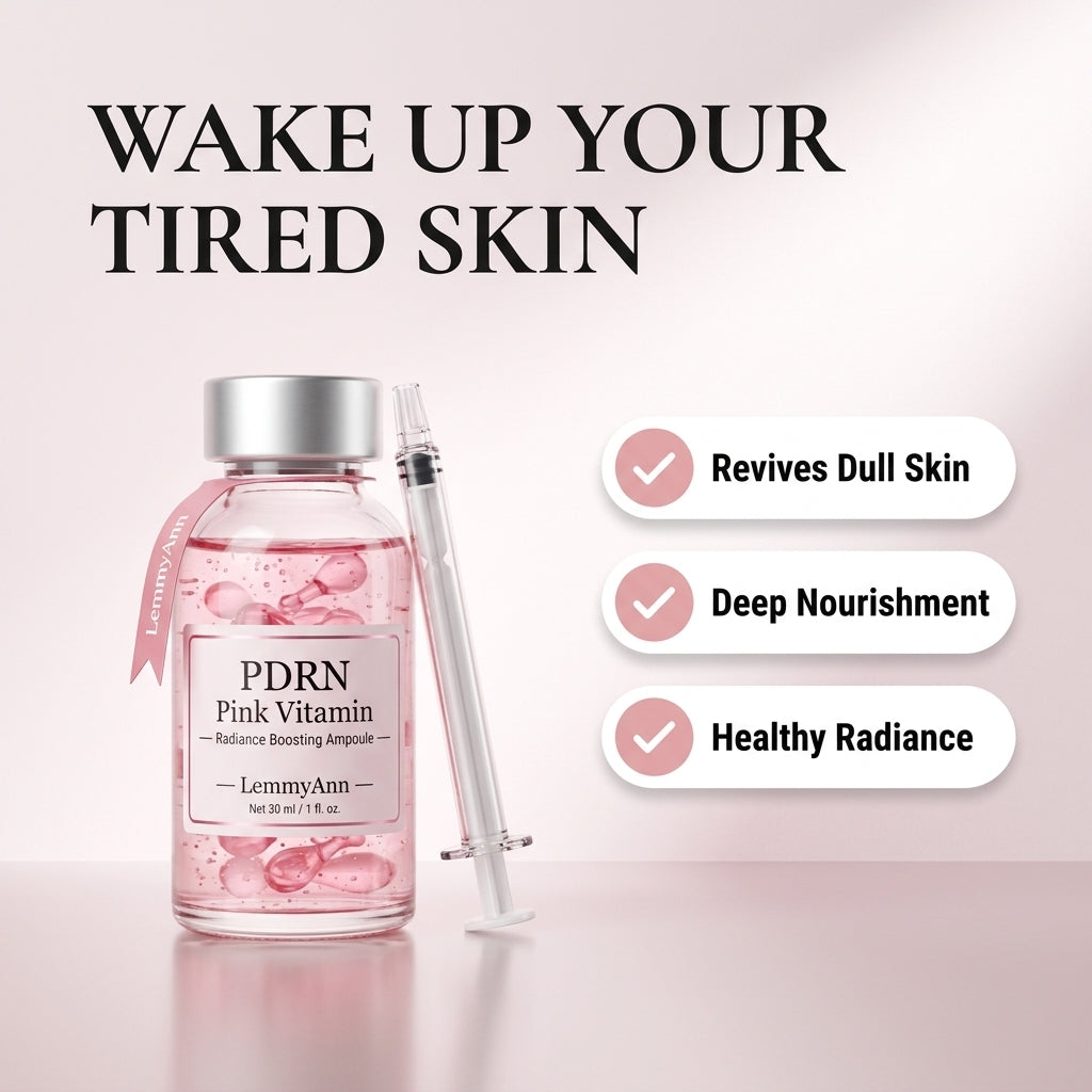 LemmyAnn Glow Ritual Ampoules | PDRN Pink Vitamin Radiance Boosting Ampoule