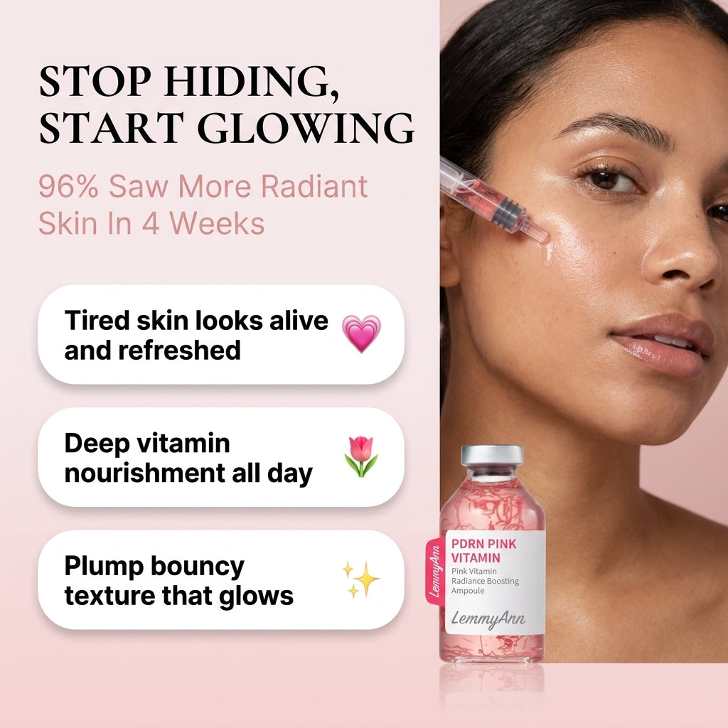 LemmyAnn Glow Ritual Ampoules | PDRN Pink Vitamin Radiance Boosting Ampoule
