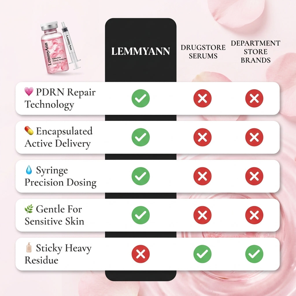 LemmyAnn Glow Ritual Ampoules | PDRN Pink Vitamin Radiance Boosting Ampoule