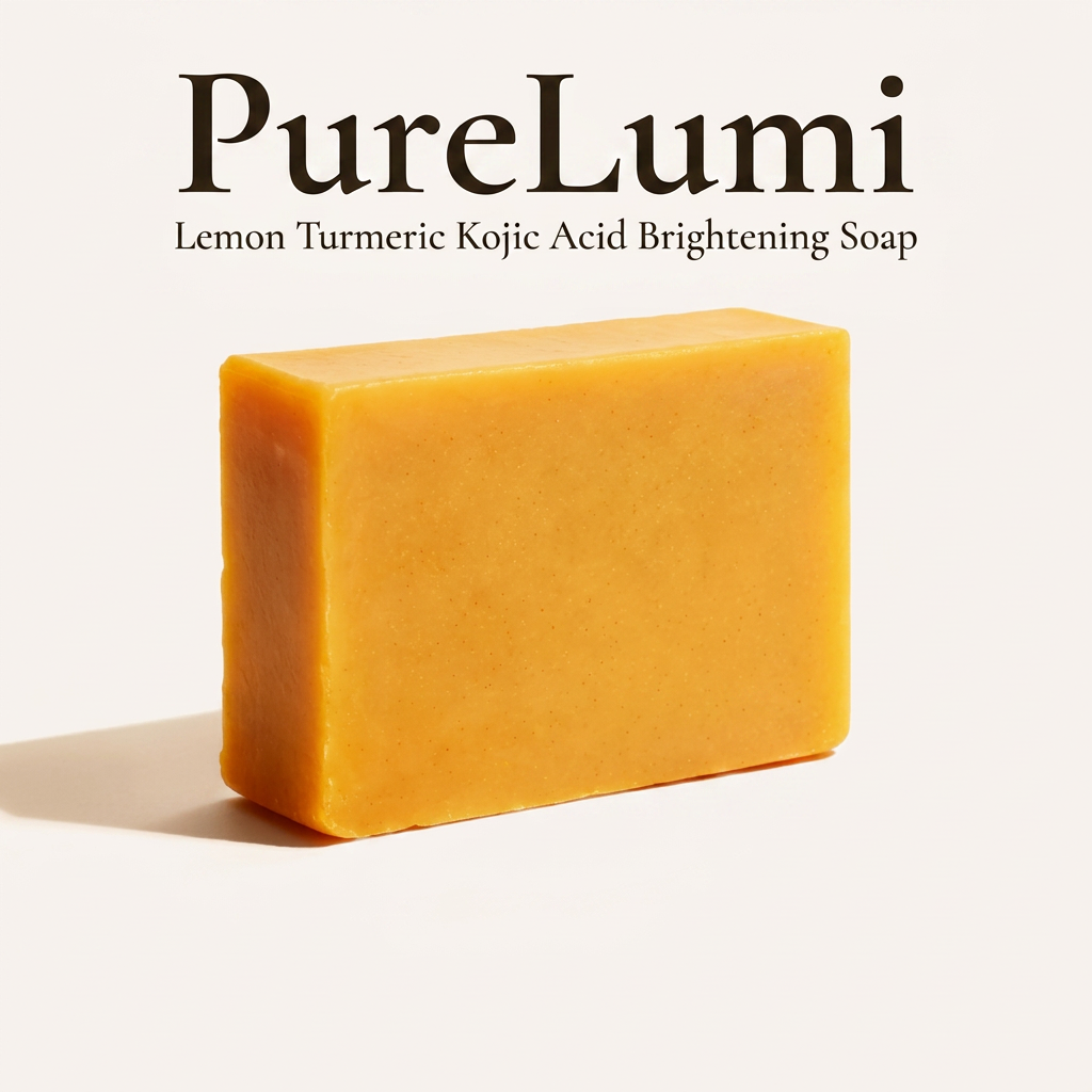 PureLumi Lemon Turmeric Kojic Acid Brightening Soap