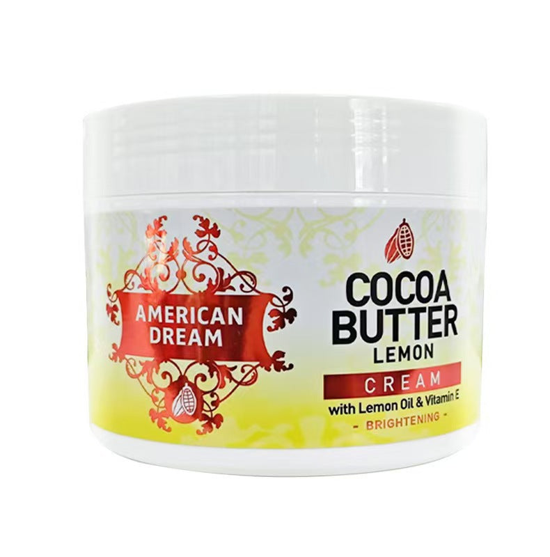 OceAura Moisturizing Firming Fine Lines Lightweight Non-Sticky Lemon Cocoa Butter Moisturizing Cream for Body Skin Wholesale