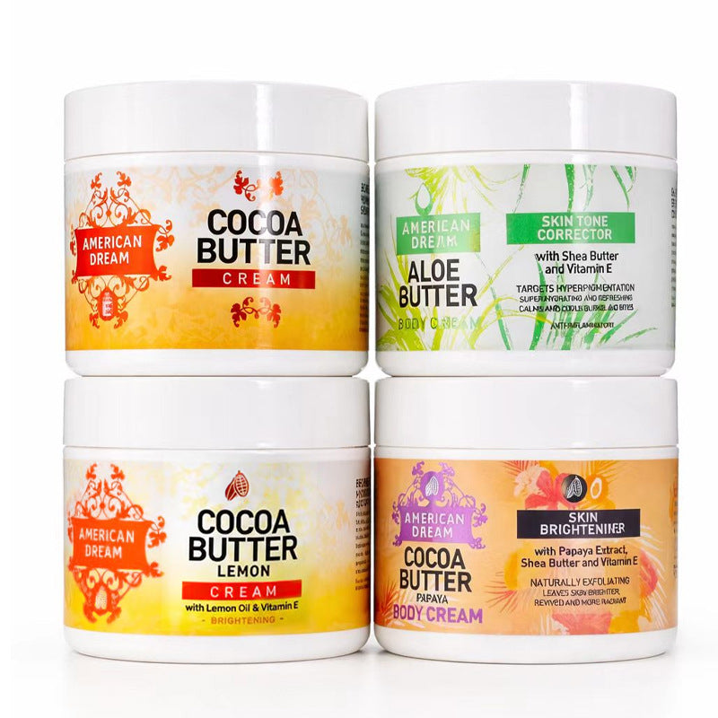OceAura Moisturizing Firming Fine Lines Lightweight Non-Sticky Lemon Cocoa Butter Moisturizing Cream for Body Skin Wholesale