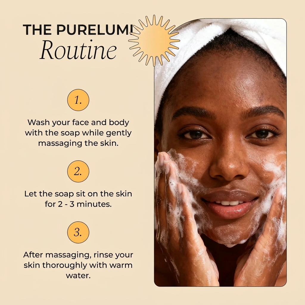 PureLumi Lemon Turmeric Kojic Acid Brightening Soap
