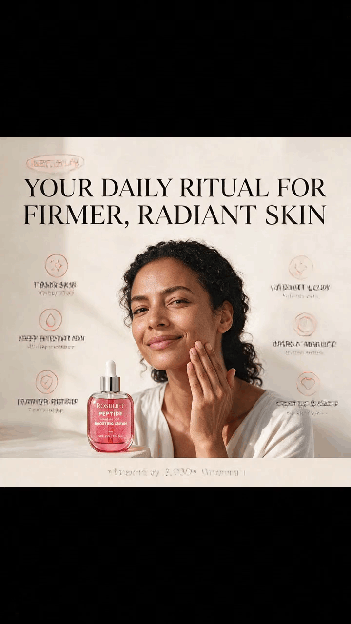 RoseLift | NAD+ Peptide Serum by PurelyLemmyAnn Anti-Aging Korean Skin Care | Firming Serum + Cream Set with 5 Ceramides & Vegan Collagen for Wrinkles & Radiant Glow